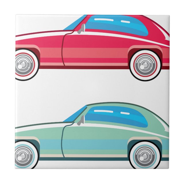Old Fashioned Coupe Car Tile (Front)