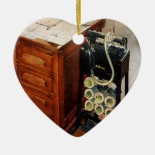 Old Fashioned Dictaphone Ceramic Ornament