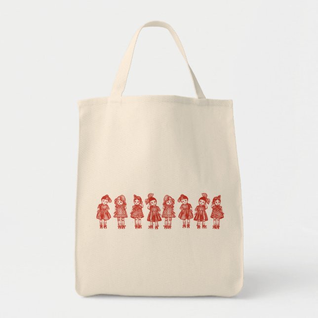 Old Fashioned Dolls Tote Bag (Front)