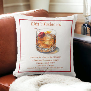 Old Fashioned Drink Recipe Cushion