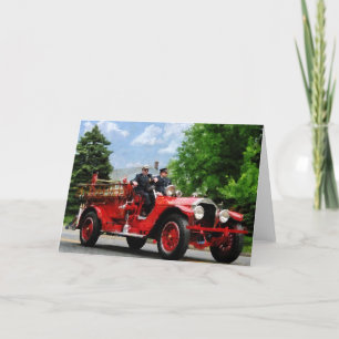 Old Fashioned Fire Truck Card