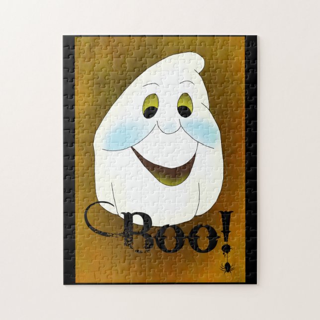 Old Fashioned Ghost Head Boo Jigsaw Puzzle (Vertical)