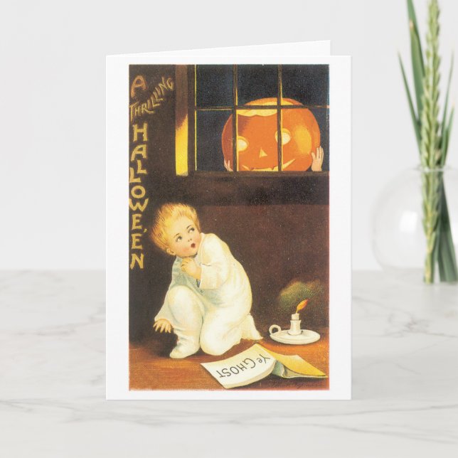 Old-fashioned Halloween Card (Front)