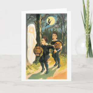 Old-fashioned Halloween Card