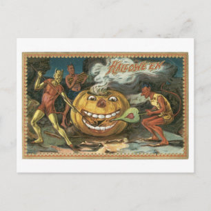 Old-fashioned Halloween, Devils Postcard