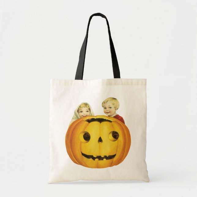Old-fashioned Halloween, Jack-o'-lantern(Pumpkin) Tote Bag (Front)
