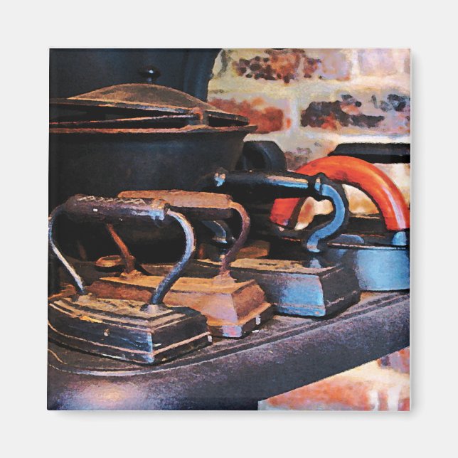 Old-Fashioned Irons Magnet (Front)