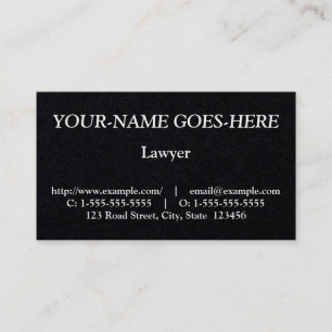 Old Fashioned Legal Professional Business Card
