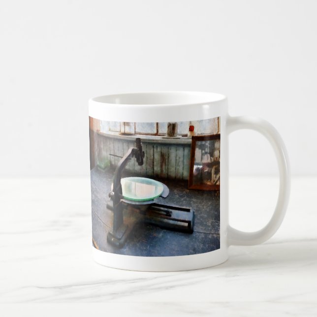 Old-Fashioned Microscope Coffee Mug (Right)