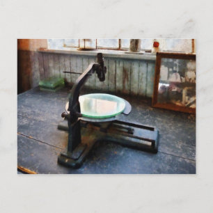 Old-Fashioned Microscope Postcard