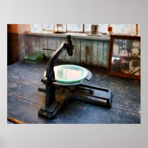 Old Fashioned Microscope Poster