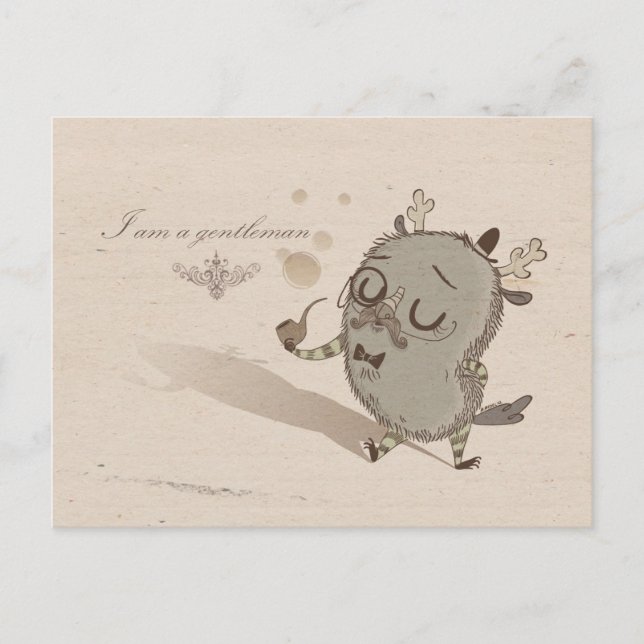 old-fashioned monster postcard (Front)
