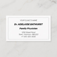 Old Fashioned, Nostalgic Business Card