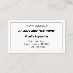 Old Fashioned, Nostalgic Business Card