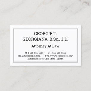 Old Fashioned, Nostalgic Style Business Card