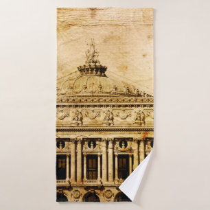 Old-fashioned paris franceaged, ancient, antique, bath towel