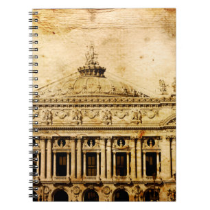 Old-fashioned paris franceaged, ancient, antique,  notebook