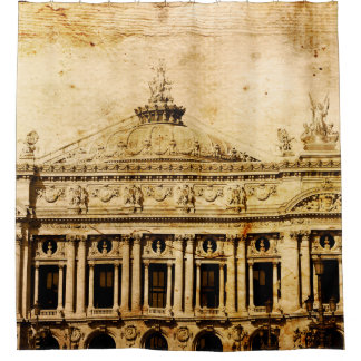 Old-fashioned paris franceaged, ancient, antique,  shower curtain