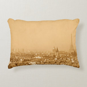 Old-fashioned paris franceparis, aged, ancient, an decorative cushion