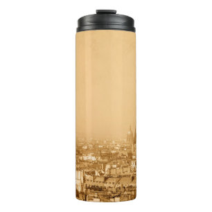 Old-fashioned paris franceparis, aged, ancient, an thermal tumbler