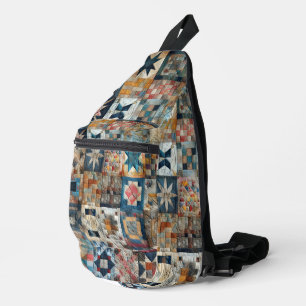 Old-fashioned Patchwork Quilt Sling Bag