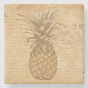 Old-fashioned Pineapple Stone Coaster