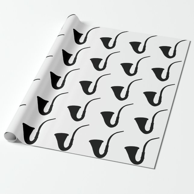 Old Fashioned Pipe Wrapping Paper (Unrolled)