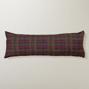 Old Fashioned Plaid Organic Country House Style Body Cushion
