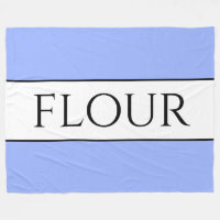Old Fashioned Pretty Light Blue "FLOUR" Stripes