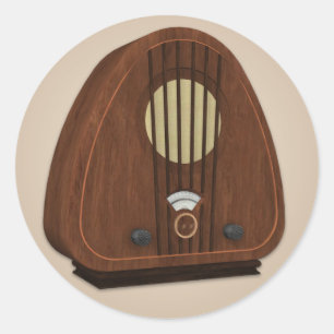 Old Fashioned Radio Sticker