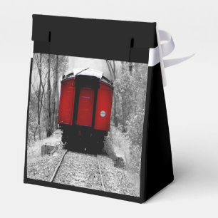 Old Fashioned Red Steam Train Favour Box