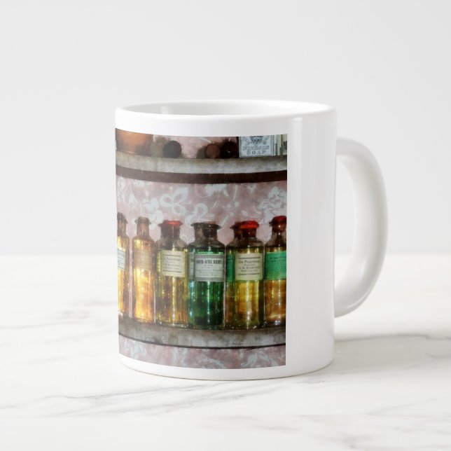 Old Fashioned Remedies Large Coffee Mug (Front Right)