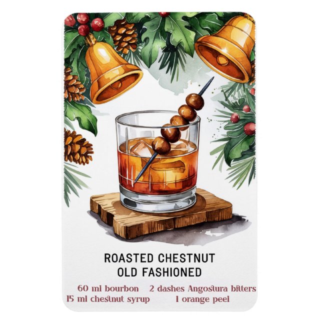 Old Fashioned Roasted Chestnut Magnet (Vertical)