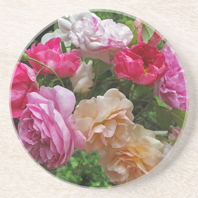 Old Fashioned Roses Coaster (Front)