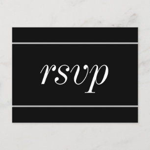 Old Fashioned RSVP Postcard