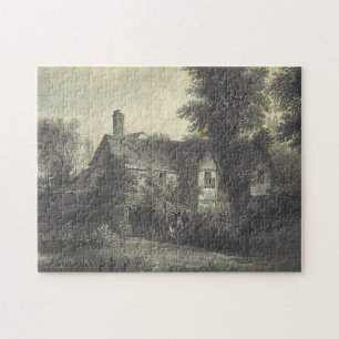 Old Fashioned Rustic House Jigsaw Puzzle