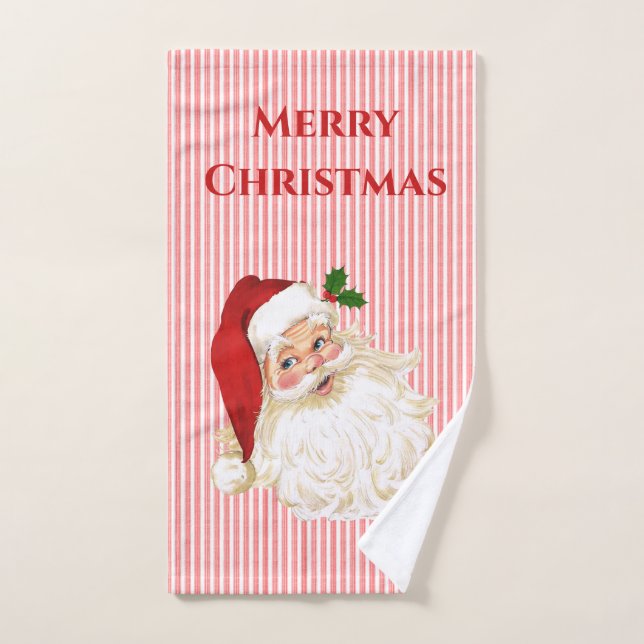 Old Fashioned Santa Claus Hand Towel (Hand Towel)