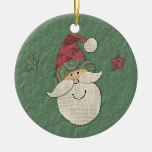 Old Fashioned Santa Ornament (Front)