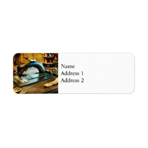 Old Fashioned Sewing Machine Return Address Label