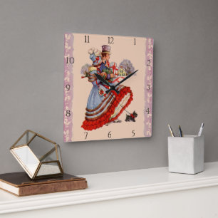 Old Fashioned Shopping Christmas Clock