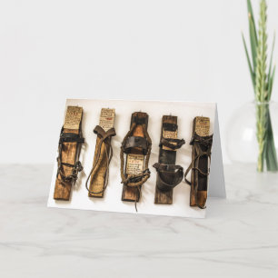 Old Fashioned Ski Time Greeting Card