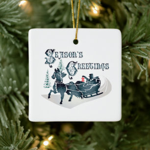 Old Fashioned Sleigh Ride Ornament