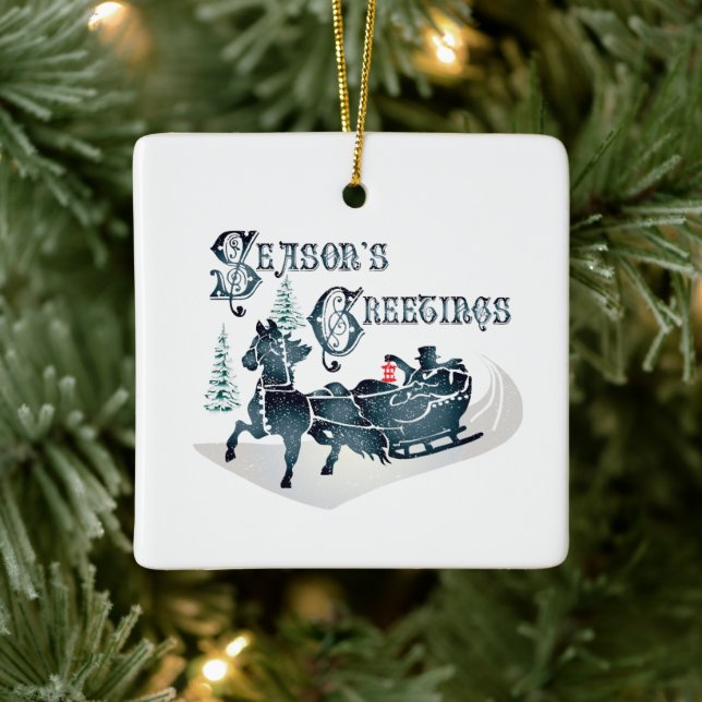 Old Fashioned Sleigh Ride Ornament (Tree)