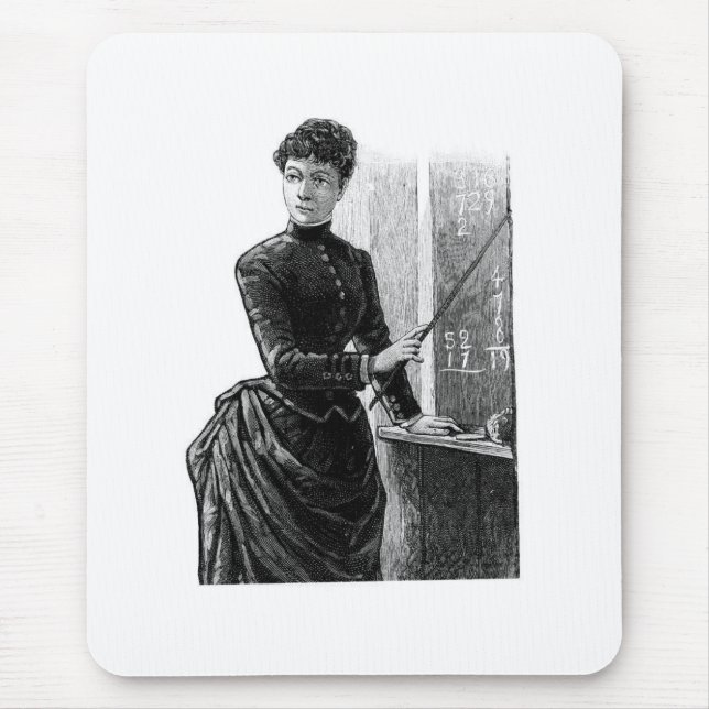 Old Fashioned Teacher One Room Schoolhouse Mouse Pad (Front)