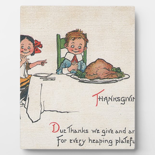 old fashioned thanksgiving plaque (Front)