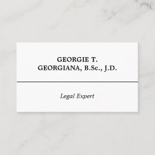 Old Fashioned, Traditional Business Card