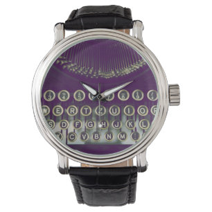 Old fashioned typewriter watch