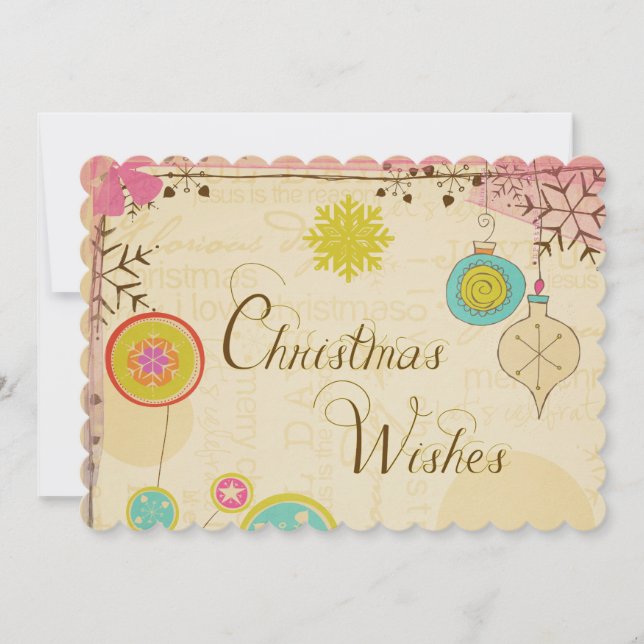 Old Fashioned Typography Holiday (Front)