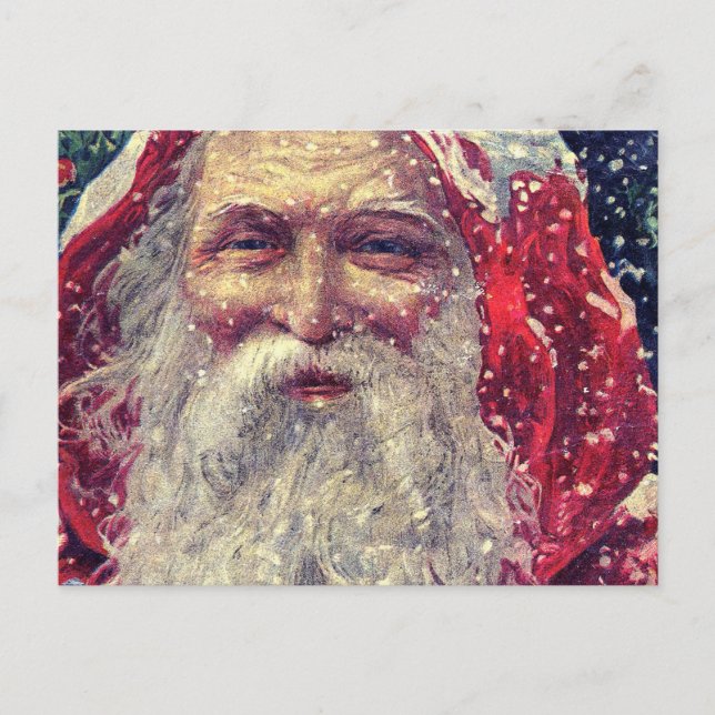 Old-fashioned Victorian Saint Nicholas Postcard (Front)