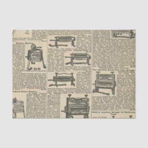 Old Fashioned Washers Catalogue Page Tissue Paper
